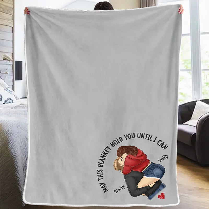 Forever Starts With Us - Couple Personalized Custom Blanket - Christmas Gift For Husband Wife, Anniversary, Long Distance Relationship