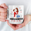 One Kiss, A Thousand Promises - Couple Personalized Custom Mug - Christmas Gift For Husband Wife, Anniversary