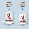 One Kiss, A Thousand Promises - Couple Personalized Custom Mug - Christmas Gift For Husband Wife, Anniversary