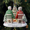 Growing Old Together - Couple Personalized Custom 3D Inflated Effect Printed Ornament - Acrylic Custom Shaped - Christmas Gift For Husband Wife, Anniversary