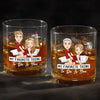 Every Touch Whispers Forever - Couple Personalized Custom Whiskey Glass - Gift For Husband Wife, Anniversary
