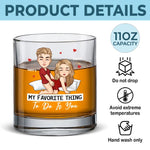 Every Touch Whispers Forever - Couple Personalized Custom Whiskey Glass - Gift For Husband Wife, Anniversary