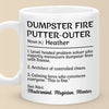 Mastering Chaos One Dumpster Fire At A Time - Coworker Personalized Custom Mug - Gift For Coworkers, Work Friends, Colleagues