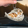 Custom Photo Pets Leave Paw Prints On Our Hearts - Memorial Personalized Custom Car Ornament - Acrylic Custom Shaped - Sympathy Gift For Pet Owners, Pet Lovers