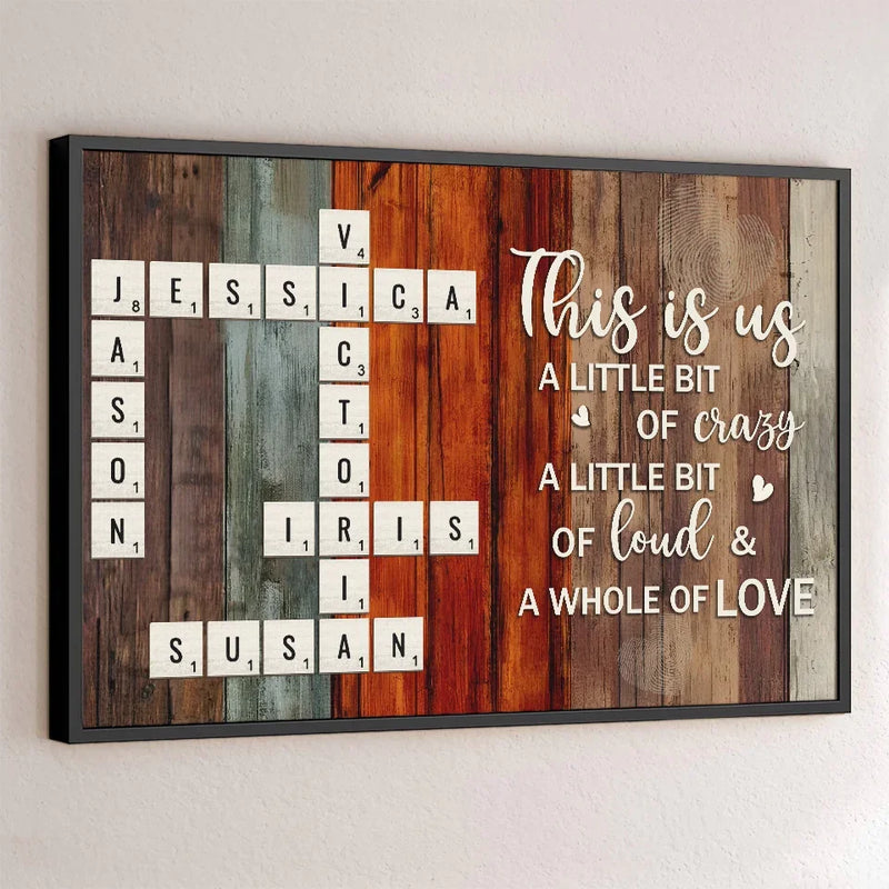 Family Love Is The Strongest Foundation - Family Personalized Custom Horizontal Poster - Christmas Gift For Family Members
