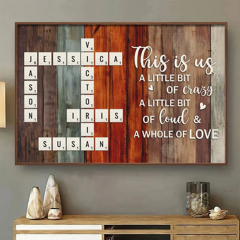 Family Love Is The Strongest Foundation - Family Personalized Custom Horizontal Poster - Christmas Gift For Family Members