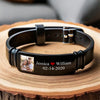 Custom Photo I Love You Always And Forever - Couple Personalized Custom Bracelet - Gift For Husband Wife, Anniversary