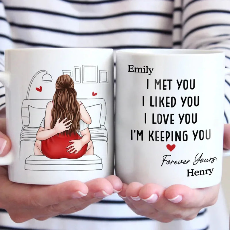 My Heart Found Its Match In You - Couple Personalized Custom Mug - Gift For Husband Wife, Anniversary