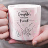 Forever My Little One - Family Personalized Custom Marble Mug - Gift For Mom, Grandma