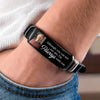 Custom Photo You Never Walk Alone - Memorial Personalized Custom Bracelet - Sympathy Gift For Family Members