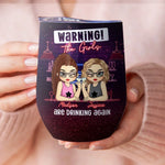 Custom Name Funny Girls' Night Gifts for Women - Personalized Wine Tumbler