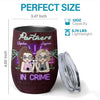 Tolerating Idiots And Keeping Each Other Sane - Bestie Personalized Custom Wine Tumbler - Gift For Best Friends, BFF, Sisters