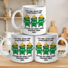 Work Friends Make My Heart Happy - Coworker Personalized Custom Mug - Gift For Coworkers, Work Friends, Colleagues