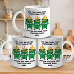 Work Friends Make My Heart Happy - Coworker Personalized Custom Mug - Gift For Coworkers, Work Friends, Colleagues