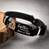 Custom Photo Loving You Is My Forever Plan - Couple Personalized Custom Bracelet - Gift For Husband Wife, Anniversary