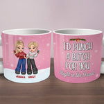 Custom Name Funny Christmas Gifts for Besties - Personalized Chunky Mug