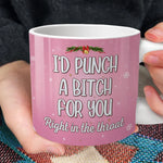 Custom Name Funny Christmas Gifts for Besties - Personalized Chunky Mug