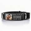 Custom Photo Congrats On Being My Husband - Couple Personalized Custom Bracelet - Gift For Husband Wife, Anniversary