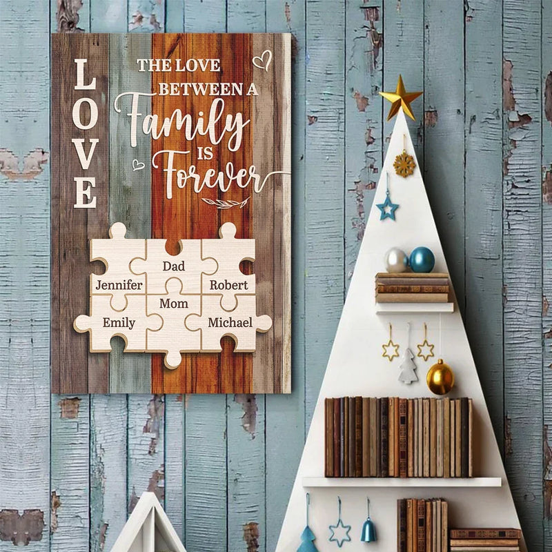 Together We Make A Family - Family Personalized Custom Vertical Poster - Gift For Family Members