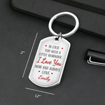 Custom Photo I Love You Now And Always - Couple Personalized Custom Keychain - Gift For Husband Wife, Anniversary