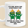 Work Friends Make My Heart Happy - Coworker Personalized Custom Mug - Gift For Coworkers, Work Friends, Colleagues
