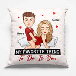 In Your Touch, I Feel Forever - Couple Personalized Custom Pillow - Gift For Husband Wife, Anniversary