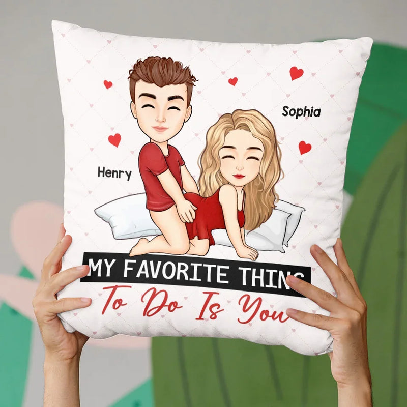 In Your Touch, I Feel Forever - Couple Personalized Custom Pillow - Gift For Husband Wife, Anniversary