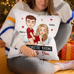 In Your Touch, I Feel Forever - Couple Personalized Custom Pillow - Gift For Husband Wife, Anniversary