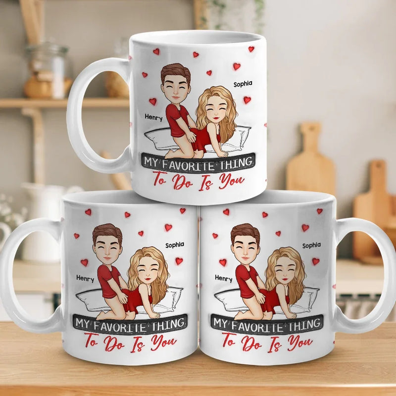 My Love For You Reaches Beyond Measure - Couple Personalized Custom 3D Inflated Effect Printed Mug - Gift For Husband Wife, Anniversary