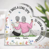 You’re The Family I Chose - Bestie Personalized Custom Heart Shaped Acrylic Plaque - Gift For Best Friends, BFF, Sisters
