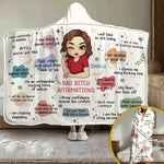 I Throw Confidence Around Like Confetti - Affirmation Personalized Custom Snuggle Blanket, Hoodie Blanket - Gift For Yourself