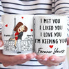 You Are My Always And Forever - Couple Personalized Custom Mug - Gift For Husband Wife, Anniversary