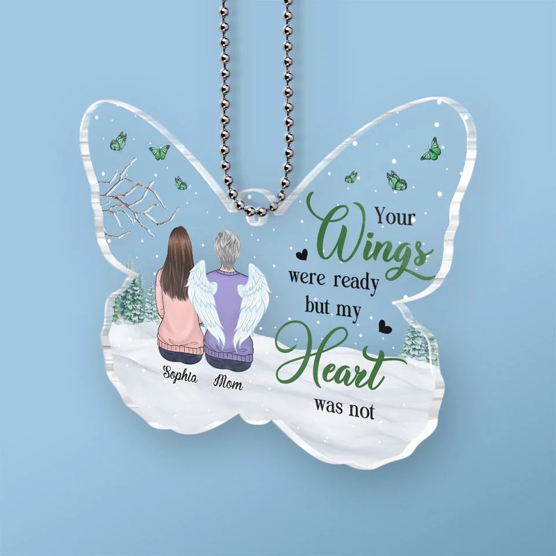 Their Legacy Lives On In Our Hearts - Memorial Personalized Custom Car Ornament - Acrylic Custom Shaped - Sympathy Gift For Family Members