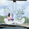 Their Legacy Lives On In Our Hearts - Memorial Personalized Custom Car Ornament - Acrylic Custom Shaped - Sympathy Gift For Family Members