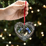 Your Life Was A Blessing, Your Memory A Treasure - Memorial Personalized Custom Heart Glass Ornament - Sympathy Gift For Family Members