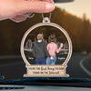 Two Heads, One Heart - Couple Personalized Custom Car Ornament - Acrylic Custom Shaped - Gift For Husband Wife, Anniversary