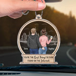 Custom Name Couple City Gifts - Personalized Car Ornament