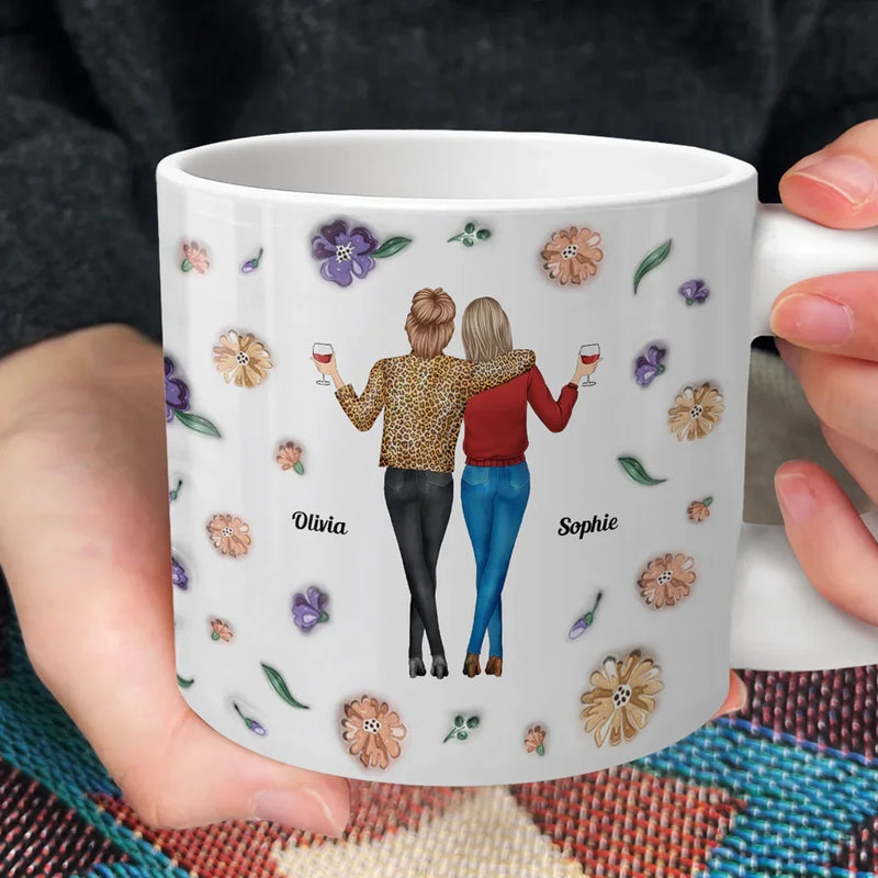 Partner In Crime - Bestie Personalized Custom Chunky Mug - Gift For Best Friends, BFF, Sisters