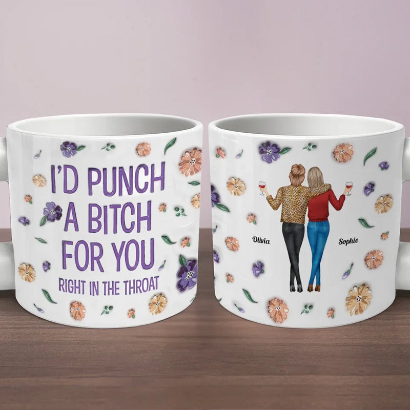 Partner In Crime - Bestie Personalized Custom Chunky Mug - Gift For Best Friends, BFF, Sisters