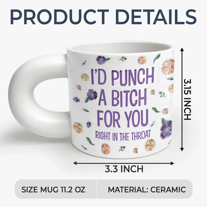 Partner In Crime - Bestie Personalized Custom Chunky Mug - Gift For Best Friends, BFF, Sisters