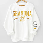Moms Make The World Shimmer With Love - Family Personalized Custom Unisex Sweatshirt, Hoodie With Design On Sleeve - Gift For Mom, Grandma