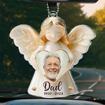 Custom Photo Your Love Will Always Be Our Guide - Memorial Personalized Custom Car Ornament - Acrylic Custom Shaped - Sympathy Gift For Family Members