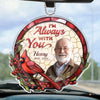 Custom Photo Loving You Forever - Memorial Personalized Custom Car Ornament - Acrylic Custom Shaped - Sympathy Gift For Family Members