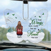 Their Legacy Lives On In Our Hearts - Memorial Personalized Custom Car Ornament - Acrylic Custom Shaped - Sympathy Gift For Family Members