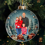 Custom Photo Christmas Family Gifts - Personalized Ornament