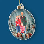 Custom Photo Christmas Family Gifts - Personalized Ornament
