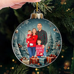 Custom Photo Christmas Family Gifts - Personalized Ornament