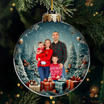 Custom Photo Christmas Family Gifts - Personalized Ornament