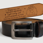 Custom Funny Naughty Couple Gifts - Personalized Engraved Leather Belt
