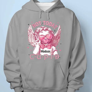 Cupidon a apporté l'amour, mais tu as apporté la joie - T-shirt unisexe personnalisé Bestie, T-shirt premium, sweat à capuche - Cadeau de Saint-Valentin pour meilleures amies, BFF, sœurs